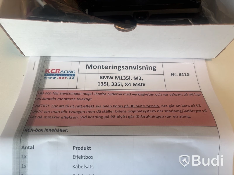 KCR box NY steg 2 BMW 435i