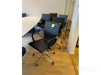 6st konferens-/kontorsstolar på hjul