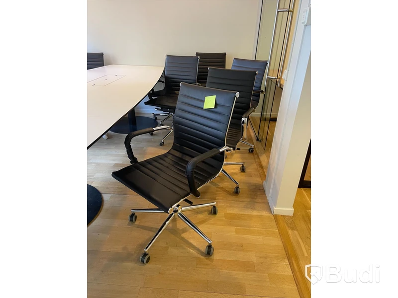6st konferens-/kontorsstolar på hjul