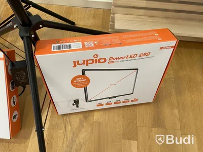 Ljuskit med 2st Ledpaneler Jupiter PowerLed 288 på stativ samt mikrofonstativ
