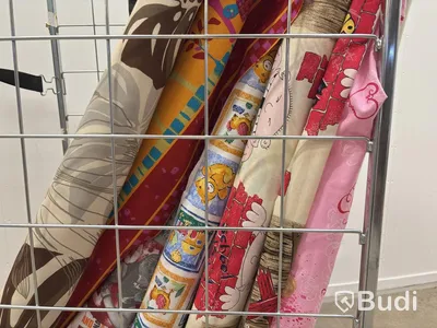 Lot of rolled fabric