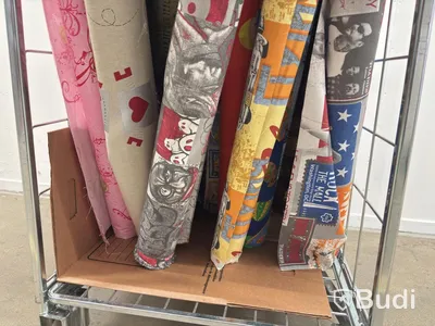 Lot of rolled fabric