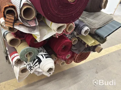 Lot of fabric on a roll
