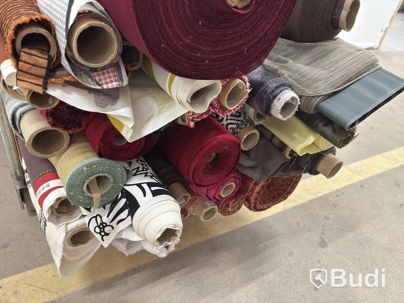 Lot of fabric on a roll