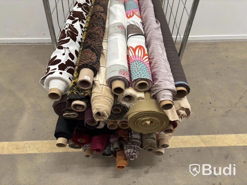 Lot of fabric rolls