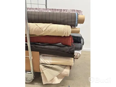 Lot of fabric rolls