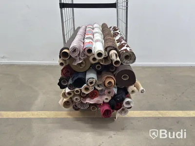 Lot of fabric rolls