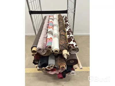 Lot of fabric rolls