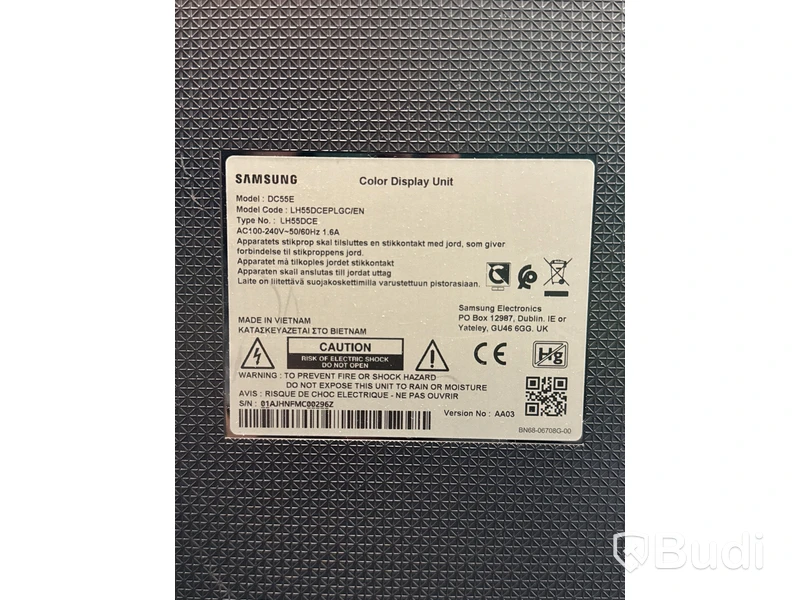 Skärm Samsung  DC55E, 55 tum