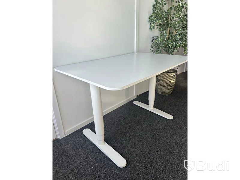 Skrivbord höj- och sänkbart, vit