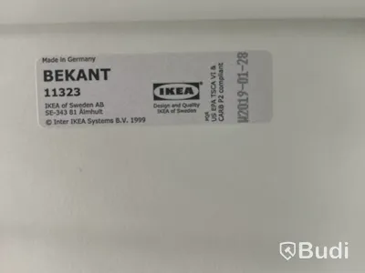 Skrivbord höj- och sänkbart, vit