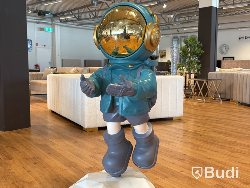 Astronaut, guld/ blå