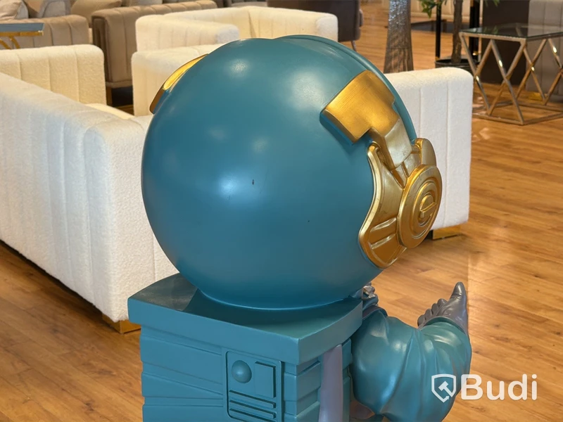 Astronaut, guld/ blå