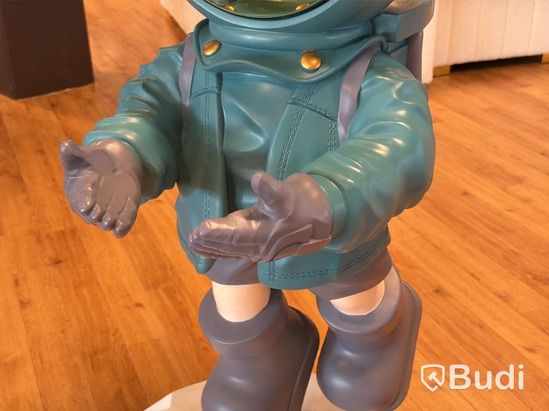 Astronaut, guld/ blå