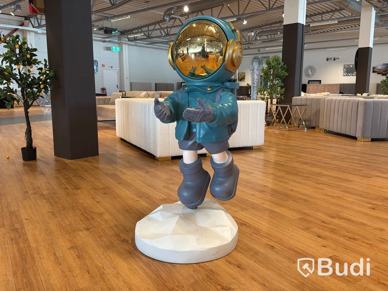 Astronaut, guld/ blå