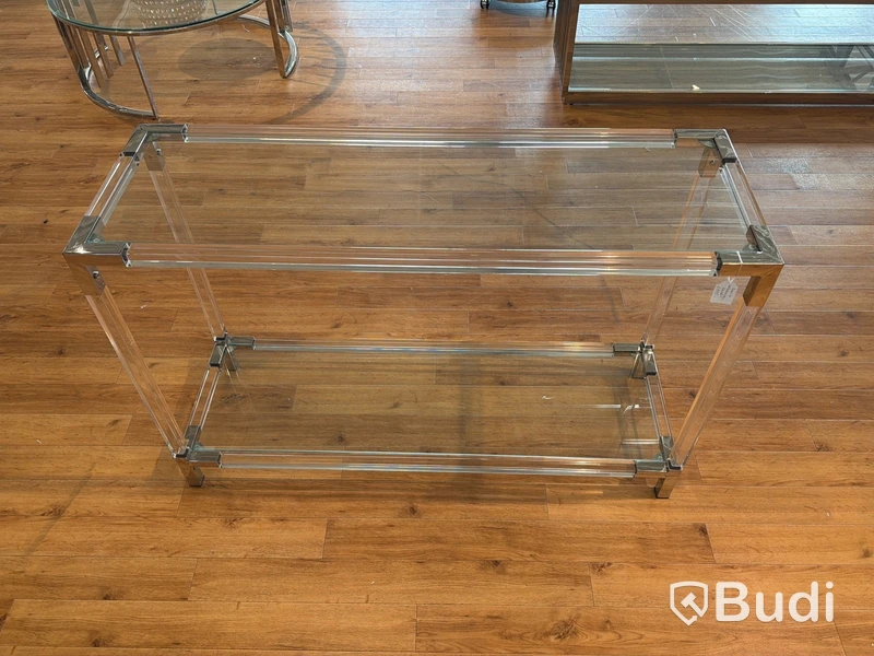 Sidobord med glasskivor, 120 cm