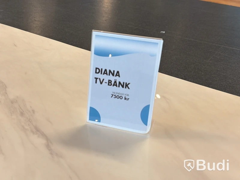 TV-bänk/ sidobänk med stenmönstrad skiva, 200 cm