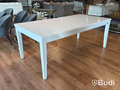Matbord, vitt, 200x100 cm