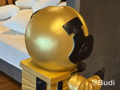 Astronaut, guld/ svart