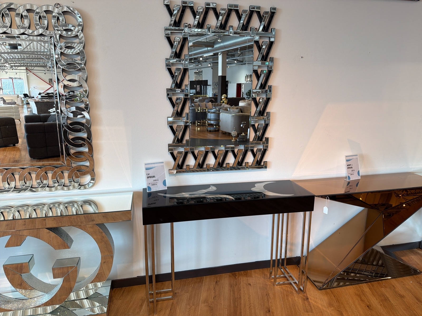 Avlastnings-/ spegelbord med spegel