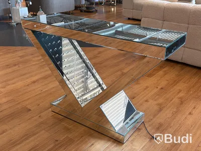 Avlastnings-/ spegelbord i spegelglas