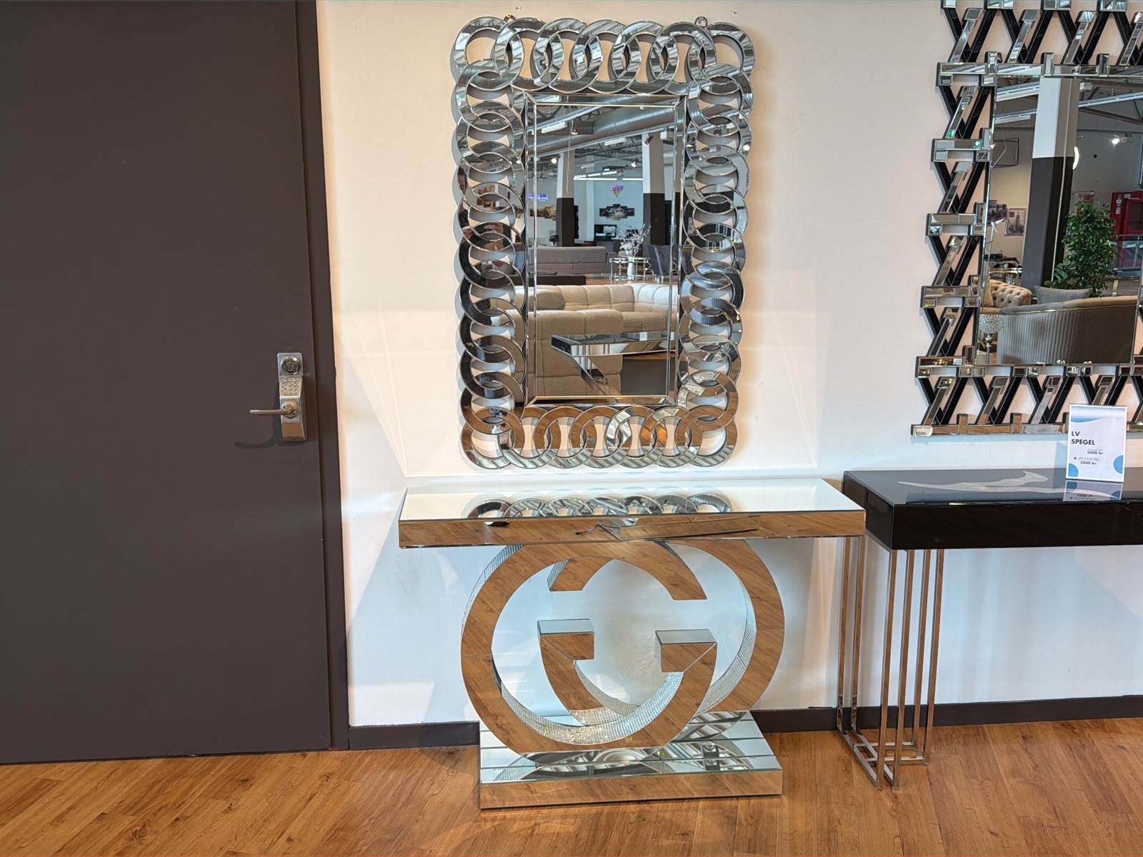 Avlastnings-/ spegelbord med spegel