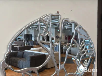 Spegel, silver, ∅ 90 cm