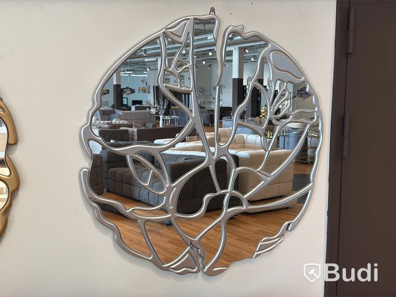 Spegel, silver, ∅ 90 cm