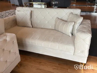 2 st soffor, beige sammet