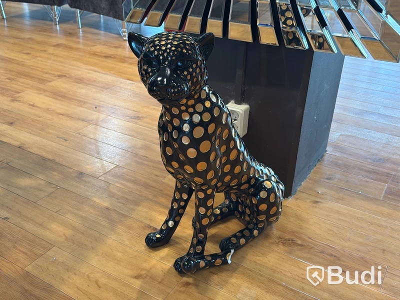 Spegel, 80x160 cm, samt leopard