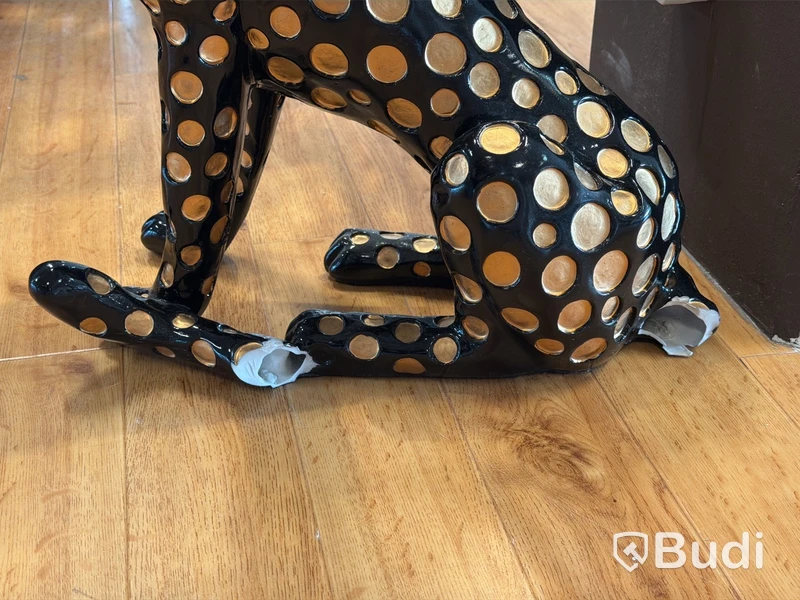 Spegel, 80x160 cm, samt leopard