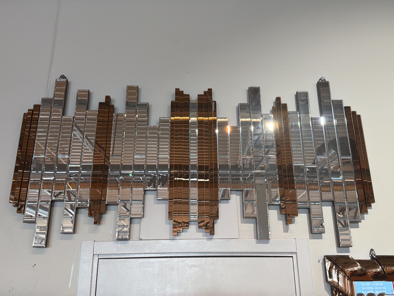 Spegel i stavmodell, 160x75 cm