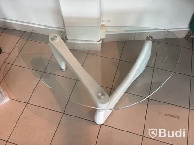 Soffbord med glasskiva, 110x65 cm