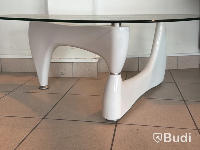 Soffbord med glasskiva, 110x65 cm