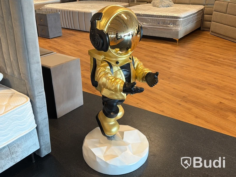 Astronaut med lampa, guld/ svart, NY