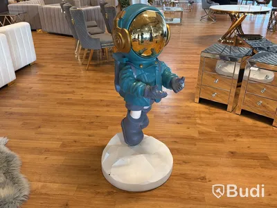 Astronaut med lampa, blå/ guld, NY