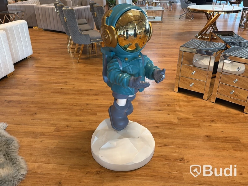 Astronaut med lampa, blå/ guld, NY