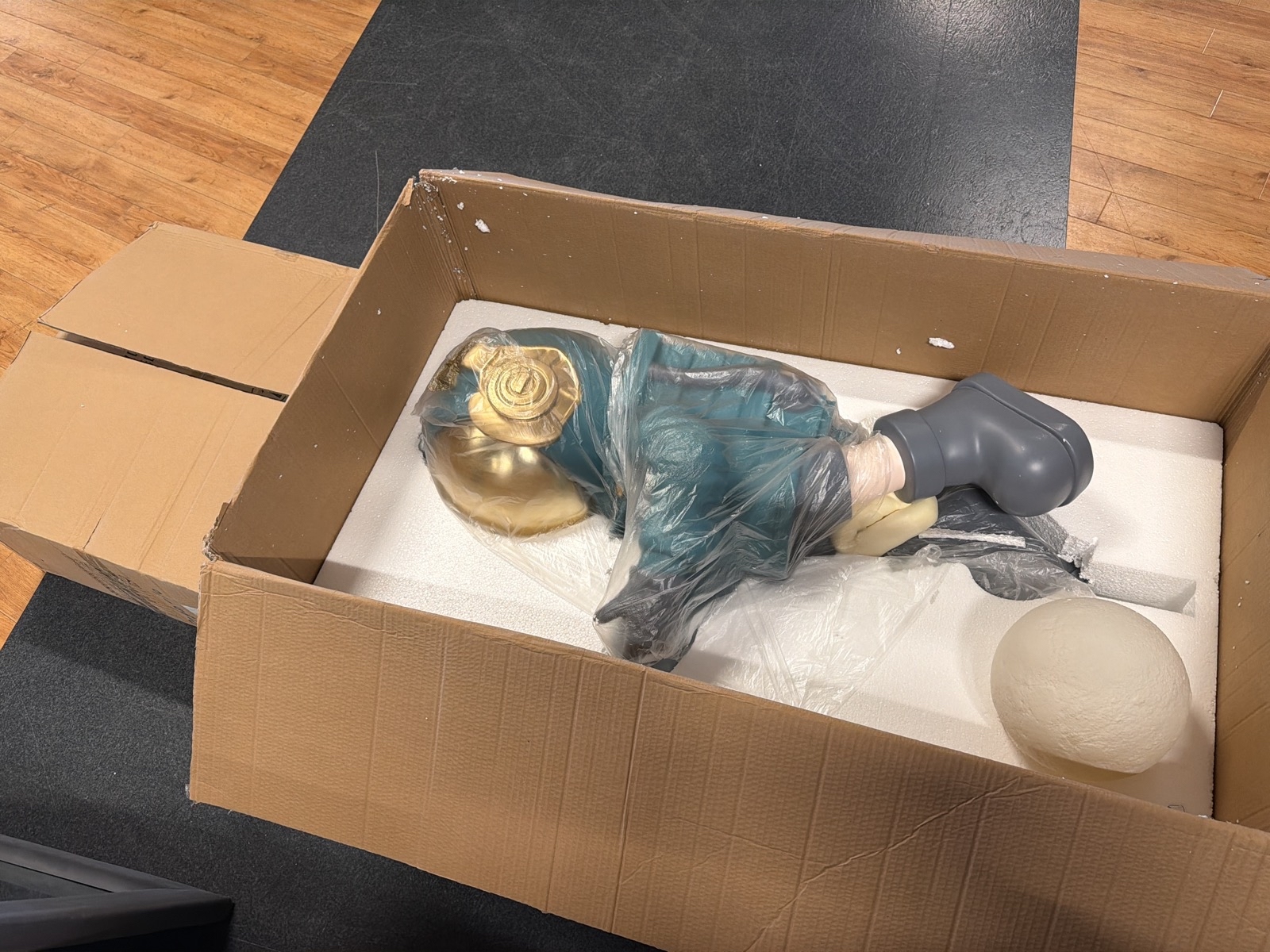 Astronaut med lampa, blå/ guld, NY