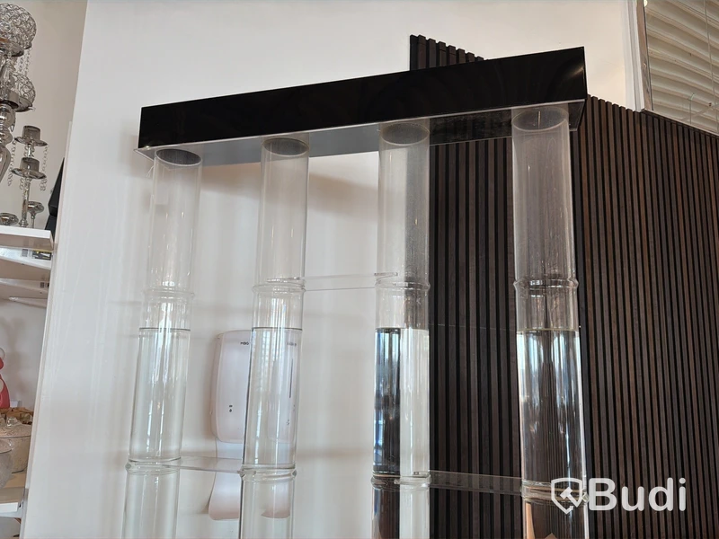 LED bar cabinets, hylla med bubblor och LED belysning, 3 st, höjd 200 cm