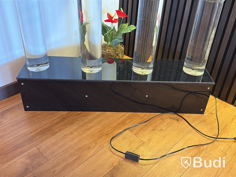 LED bar cabinets, hylla med bubblor och LED belysning, 3 st, höjd 200 cm