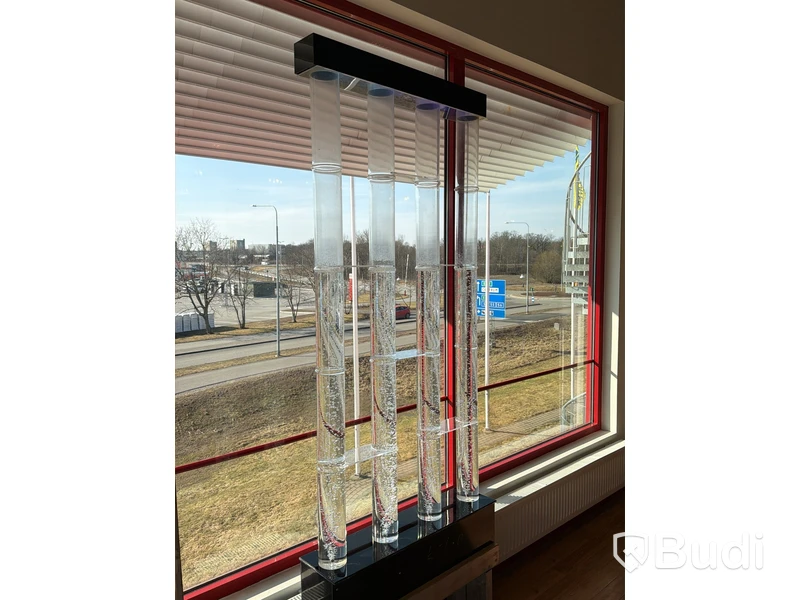 LED bar cabinets, hylla med bubblor och LED belysning, 3 st, höjd 200 cm
