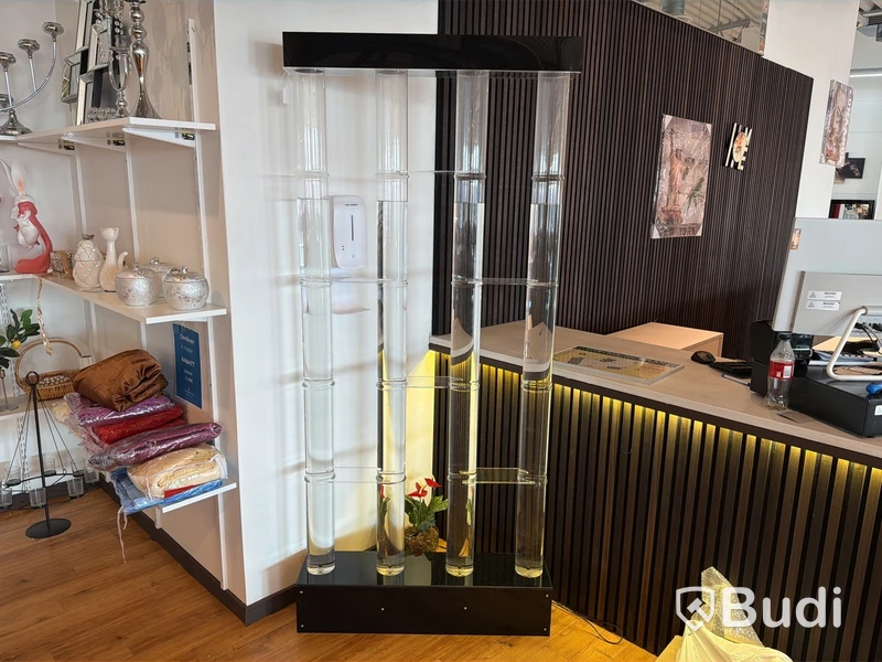 LED bar cabinets, hylla med bubblor och LED belysning, 3 st, höjd 200 cm
