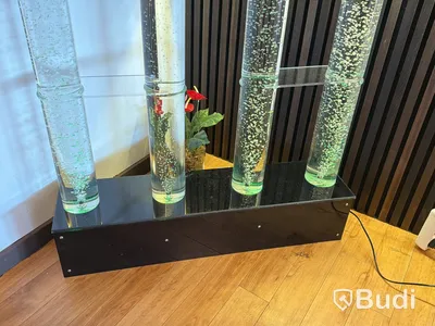 LED bar cabinets, hylla med bubblor och LED belysning, 3 st, höjd 200 cm, NYA