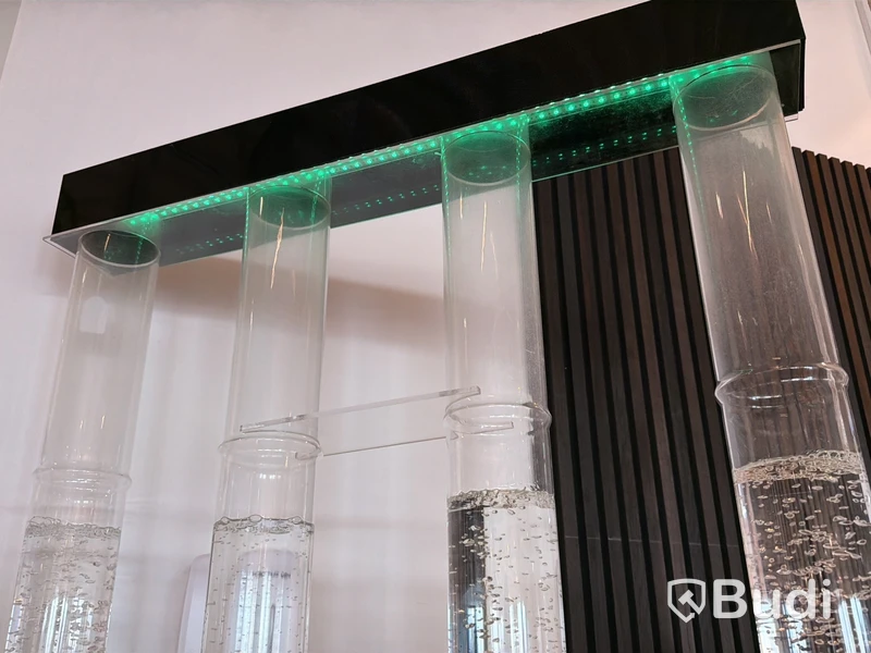LED bar cabinets, hylla med bubblor och LED belysning, 3 st, höjd 200 cm, NYA