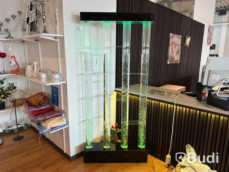 LED bar cabinets, hylla med bubblor och LED belysning, 3 st, höjd 200 cm, NYA