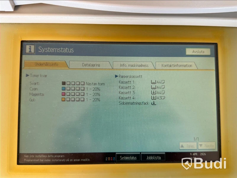 Skrivare/ kopiator, Nashuatec MP C3001