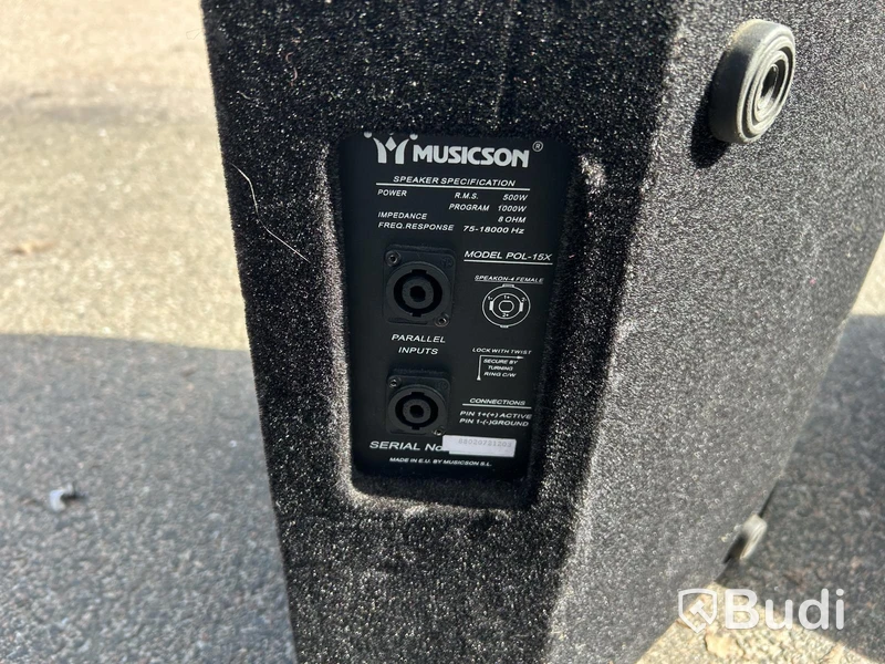 Högtalare Musicson PCL-15X, 2 st
