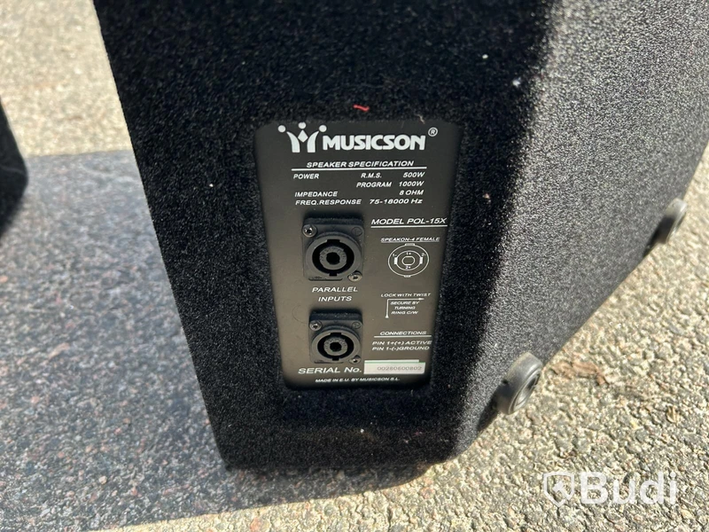Högtalare Musicson PCL-15X, 2 st