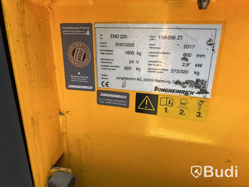 Truck Jungheinrich ERD 220, 2017, 1600 kg