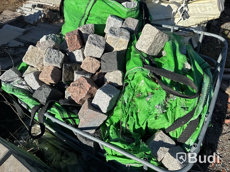 Parti med Gatsten, trädgårdssten, Natursten, ca 10 pall